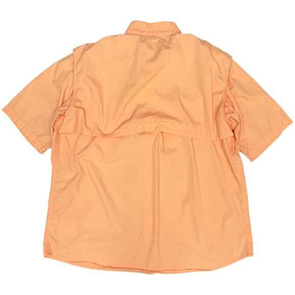 Men's WORLD WIDE SPORTSMAN Orange Short Sleeve PFG Fishing Shirt- Size XL - Picture 2 of 11